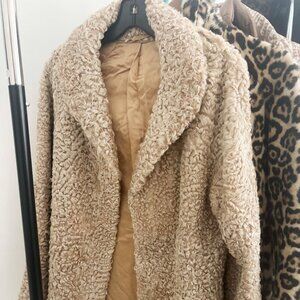 1970's Authentic 100% Curly Lambskin Coat